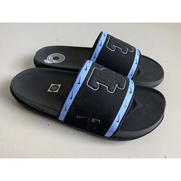 Nike Offcourt Slide MLB Tampa Bay Rays Slides Black Blue DH6993-001 Men’s Sz 7 - Picture 5 of 9
